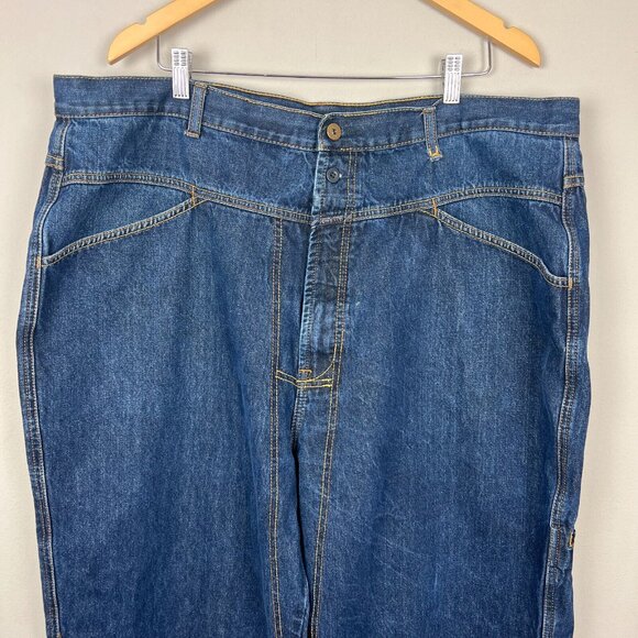 Marithe Francois Girbaud Jeans Men 44x29.5 Blue Brand X Loose Baggy Y2K Vintage - Picture 4 of 16